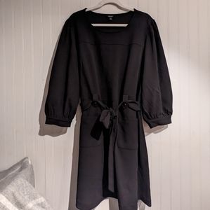 Simply Vera Wang Textured Utility Dress in black